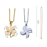 Fidget Windmill Necklace