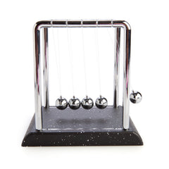 Newton's Cradle with Marble-look Base