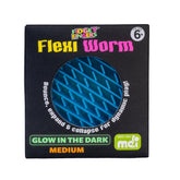 Flexi-Worm Fidget - Glow in the Dark Medium