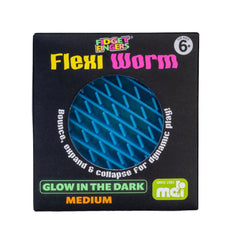Flexi-Worm Fidget - Glow in the Dark Medium