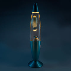 Blue Metallic Magma Lava Lamp