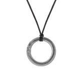 Realm Ring Pendant Sensory Chew - Silver