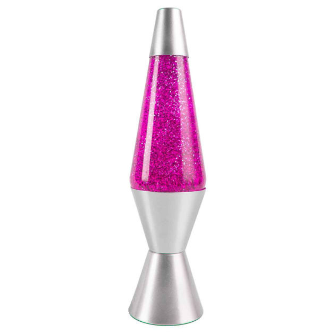 Pink Glitter Lamp