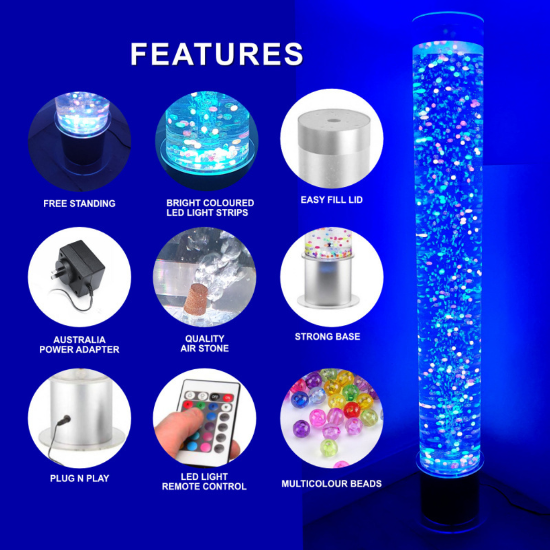 Sensory Bubble Tube Water Feature - 120cm Bundle *preorder