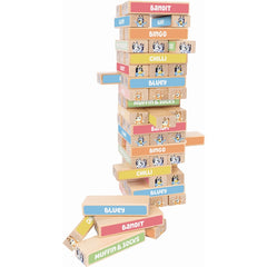 Bluey Wooden Tumbling Tower