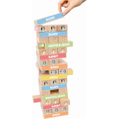 Bluey Wooden Tumbling Tower