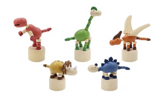 Wooden Dinosaur Push Puppet