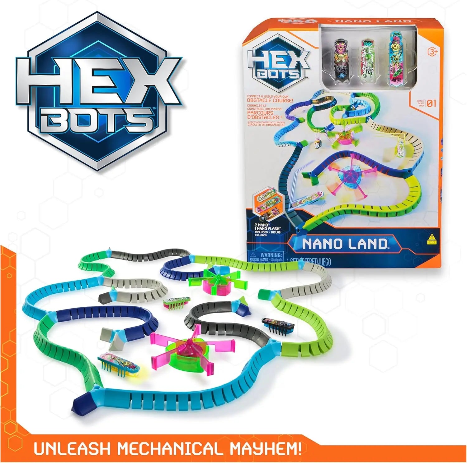 Hex Bots Flash Nano Land Small Playset