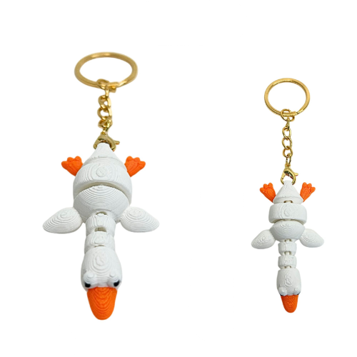3D Printed 4cm Keychain - Goose