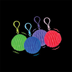 Glow in the Dark Keychain Flexi Worm