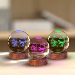 Dino Land 3D Crystal Ball Lamp