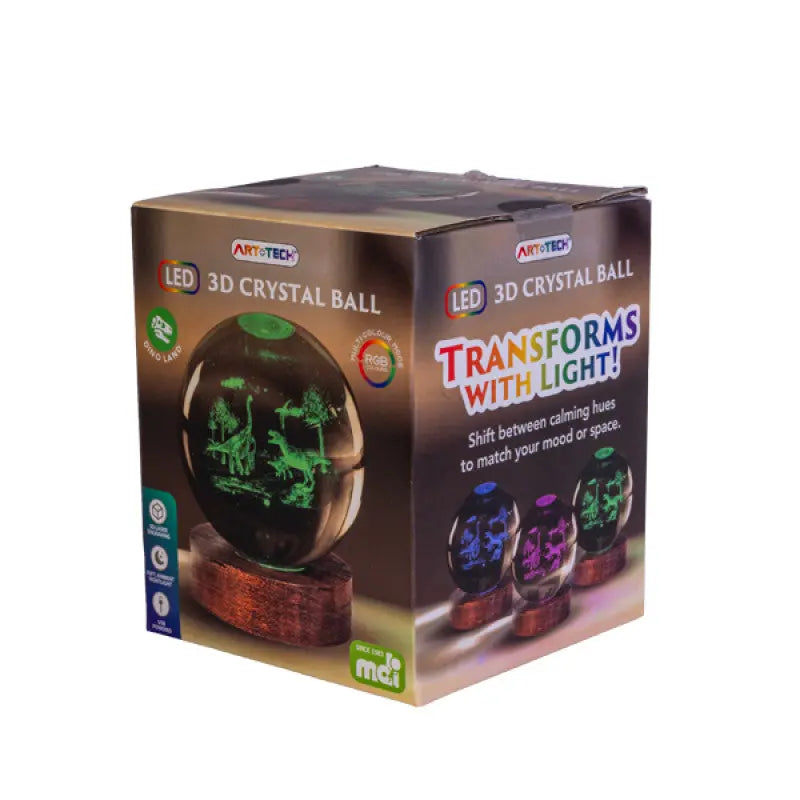 Dino Land 3D Crystal Ball Lamp