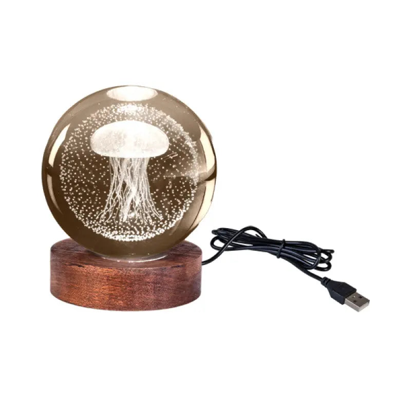 Jellyfish 3D Crystal Ball Lamp