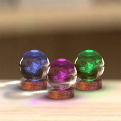 Solar System 3D Crystal Ball Lamp