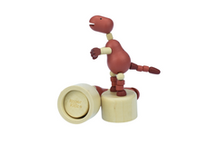 Wooden Dinosaur Push Puppet