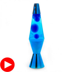 Blue/Blue/Blue Metallic Lava Lamp