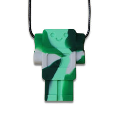 Robot Pendant Chewable Necklace