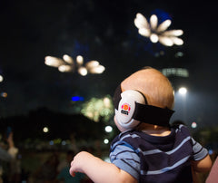 Baby Noise Protection Ear Muffs - Blue/White