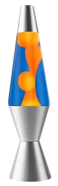 BLUE/ORANGE WAX LIQUID LAMP
