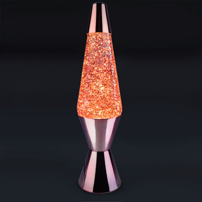 Rose Gold Glitter Lamp