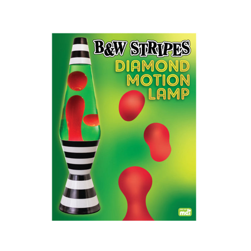 Black & White Striped Lava Lamp