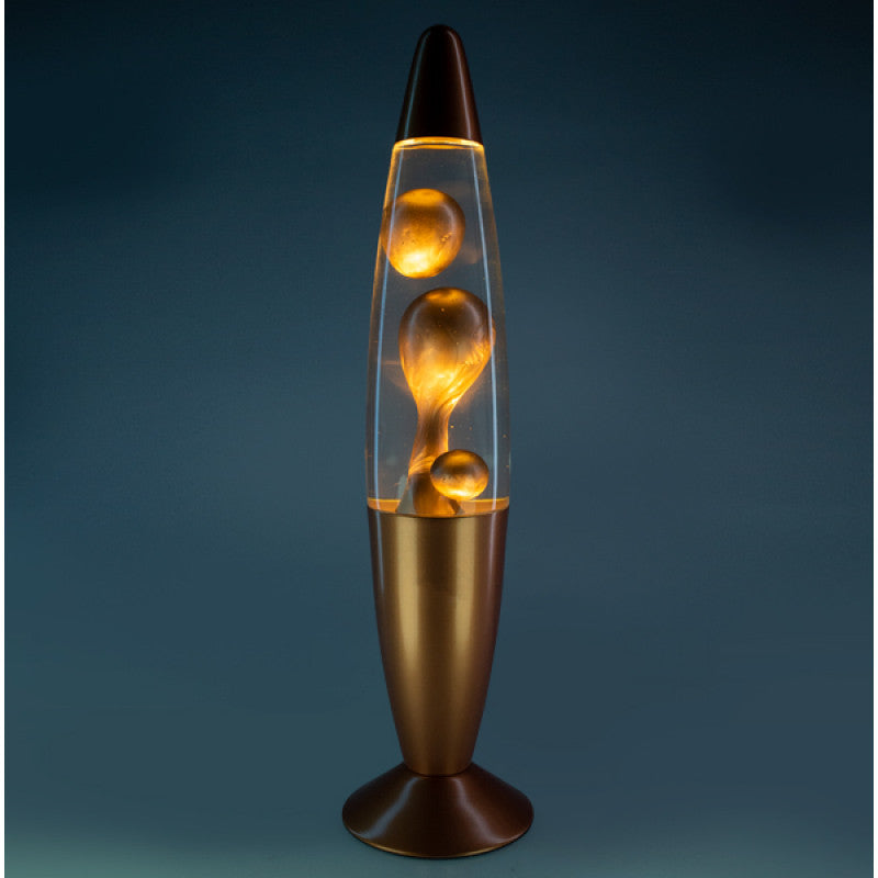 Gold Metallic Magma Lava Lamp