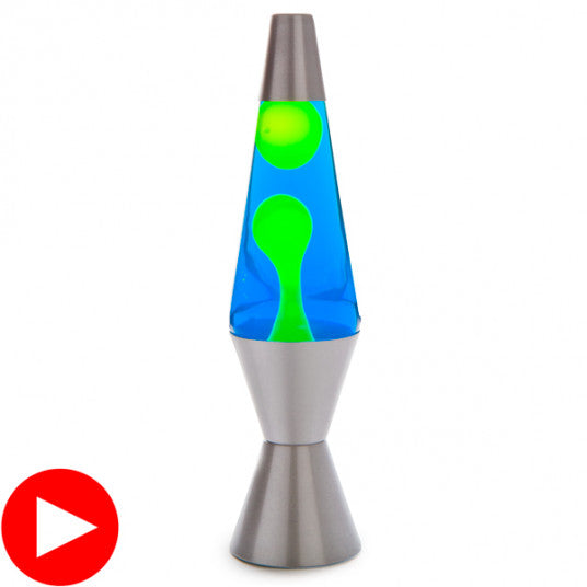 Silver/Yellow/Blue Diamond Lava Lamp