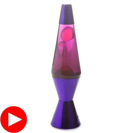 Pink & Purple Metallic Lava Lamp