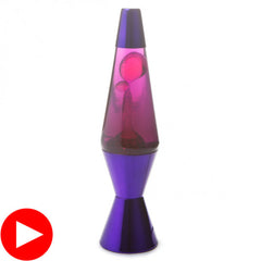 Pink & Purple Metallic Lava Lamp