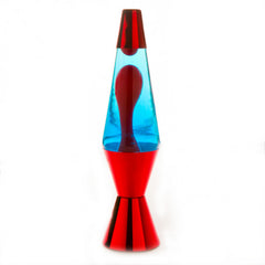 Red/Red/Blue Metallic Lava Lamp