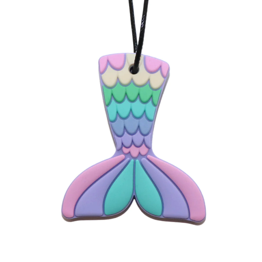 Mermaid Tail Pendant Chewable Necklace