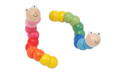 Wooden Rainbow Worm