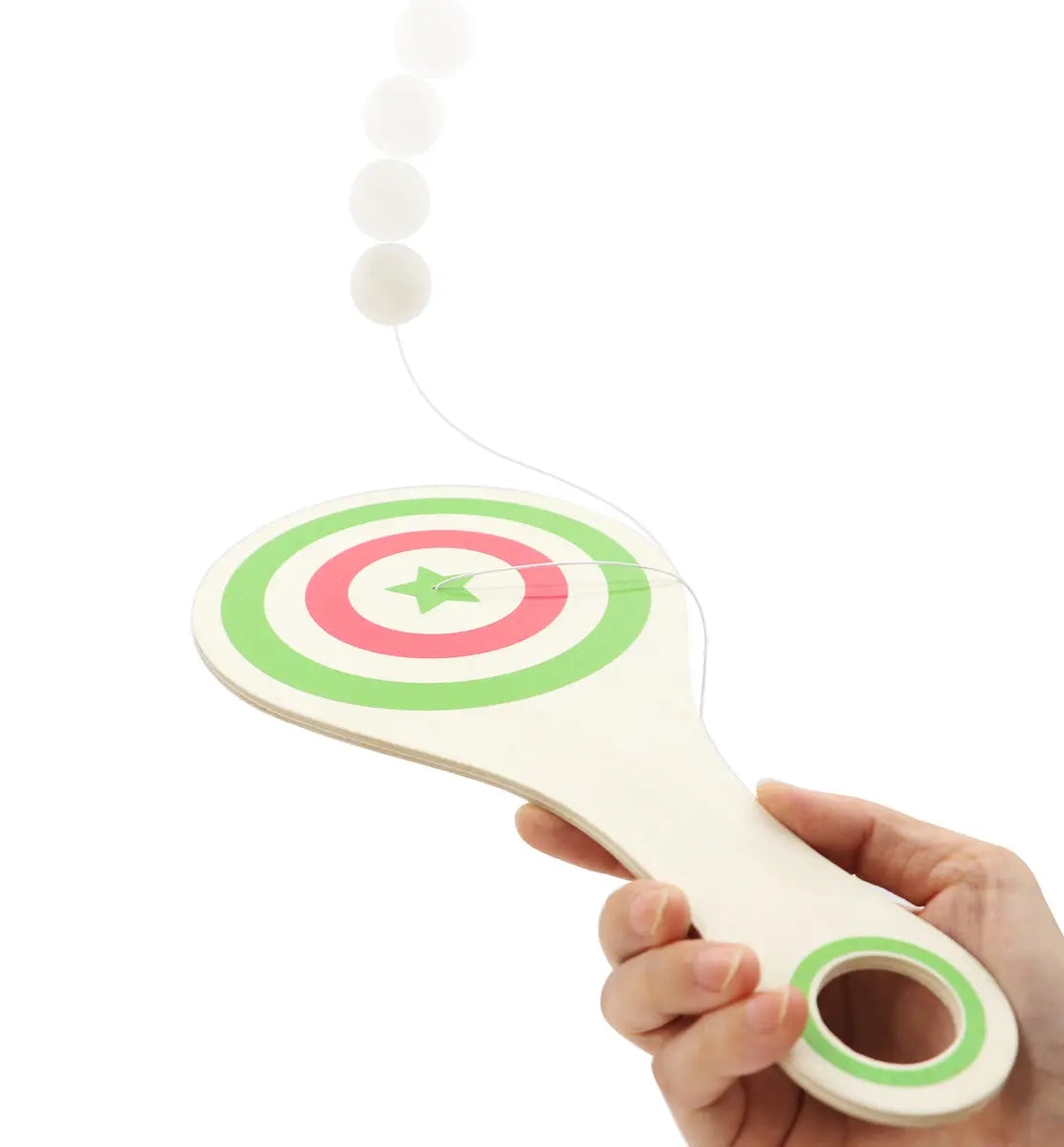Wooden Paddle Ball Game