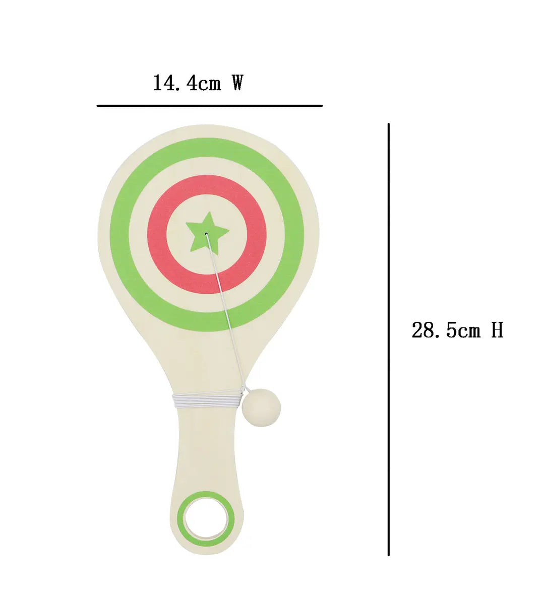 Wooden Paddle Ball Game