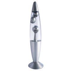 Silver Metallic Magma Lava Lamp