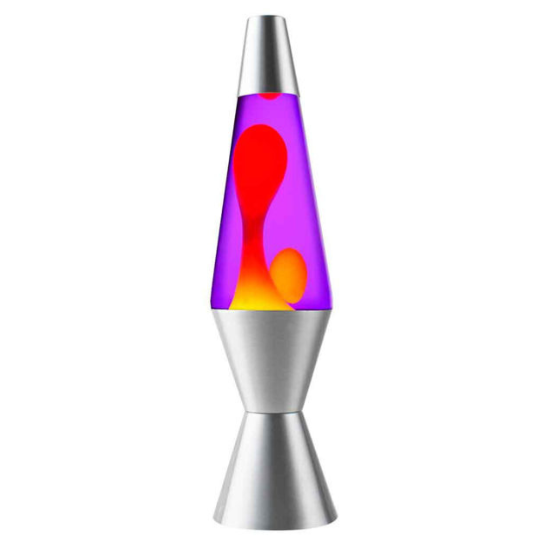 Lava Lamp - Orange/Purple/Silver