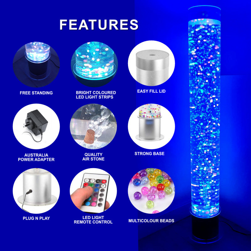 Sensory Bubble Tube Water Feature - 180cm Bundle *preorder