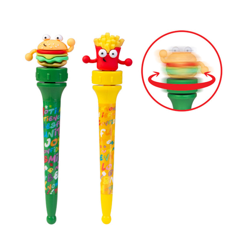 Spinning Burger Fries Pen