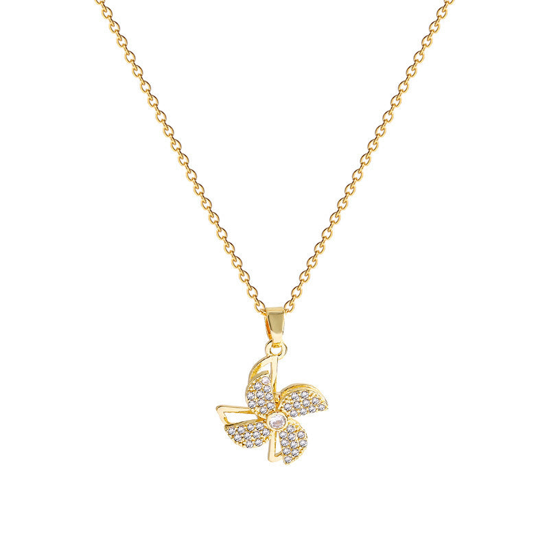Fidget Windmill Necklace
