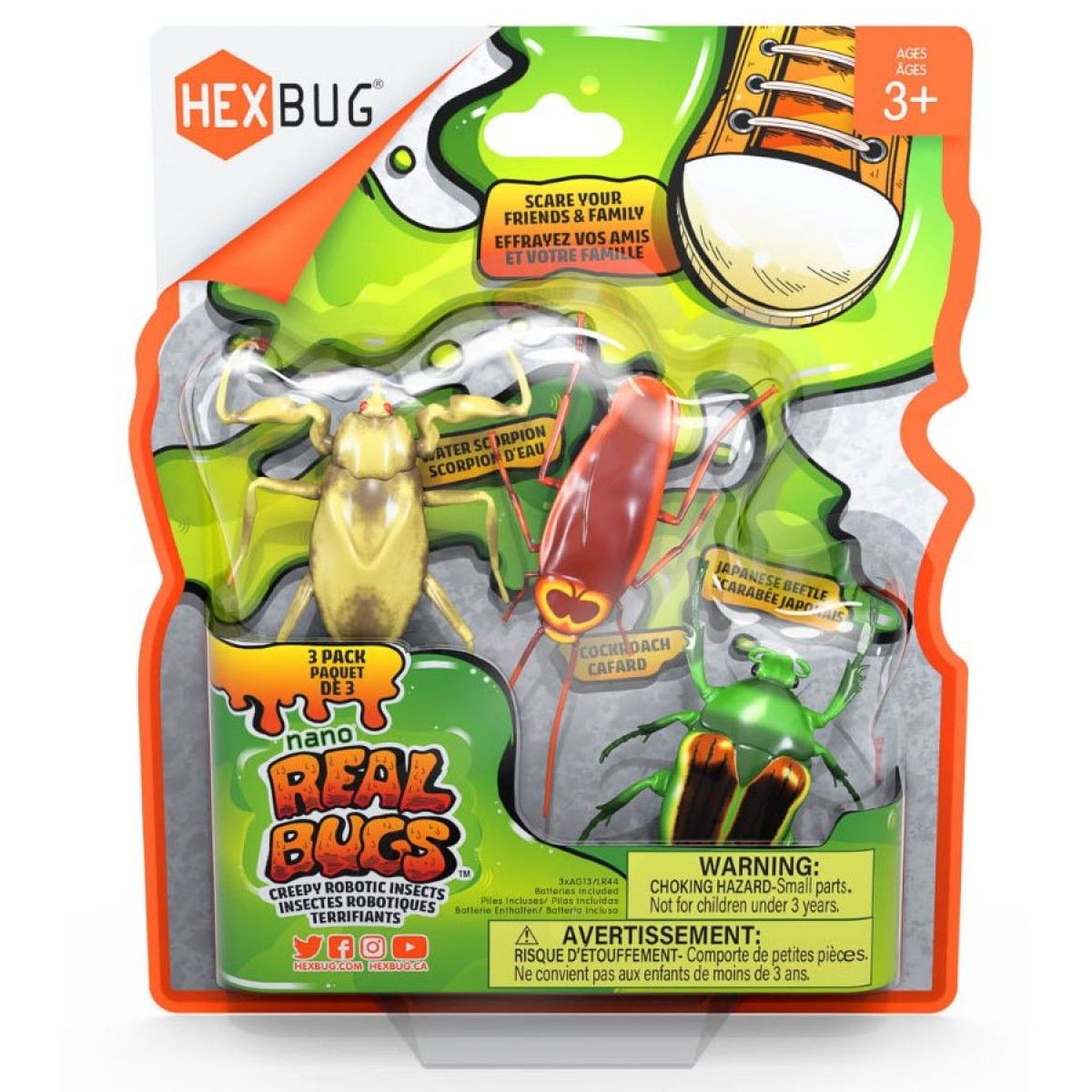 HexBug Nano Real Bugs 3 Pack