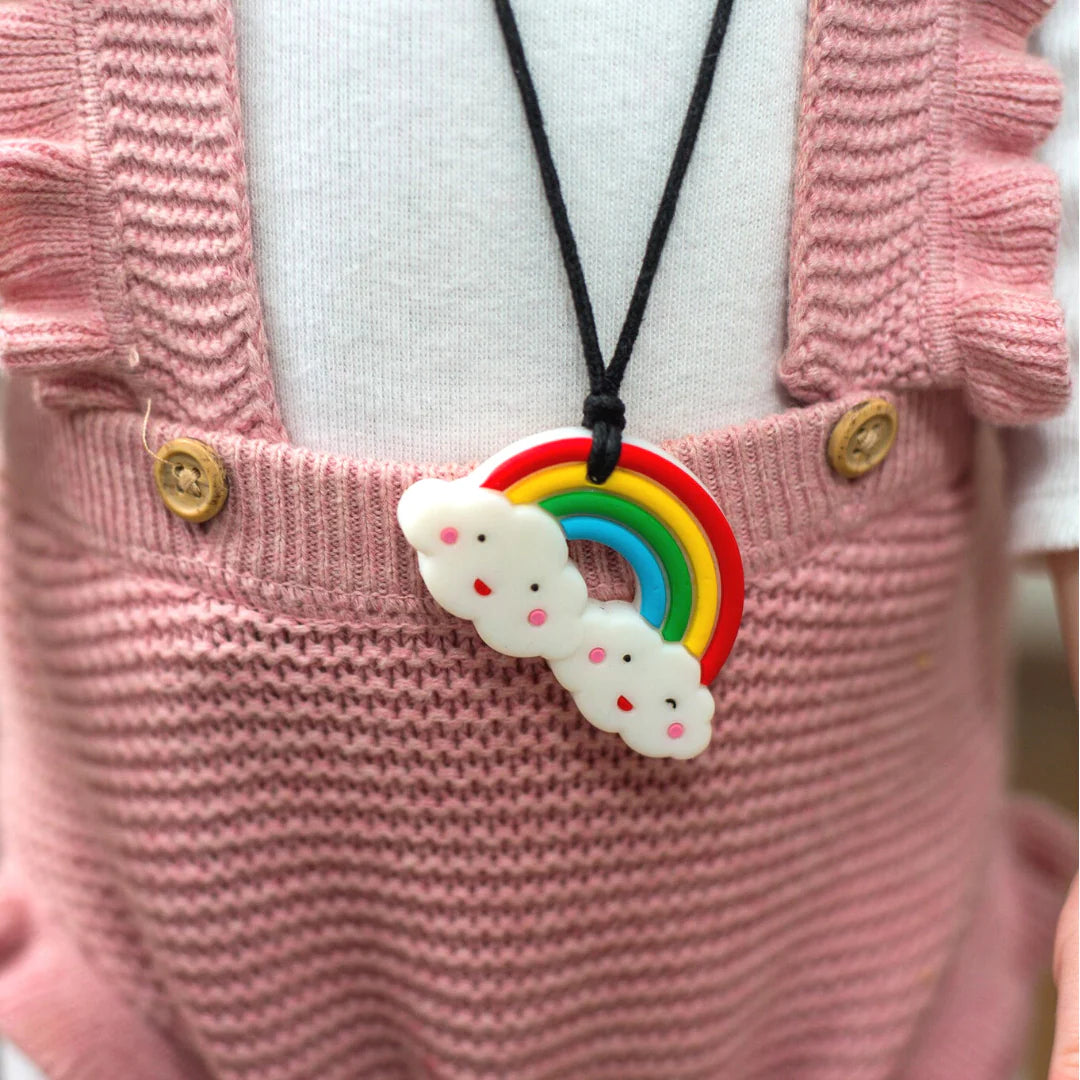 Rainbow Pendant Chewable Necklace