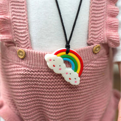 Rainbow Pendant Chewable Necklace