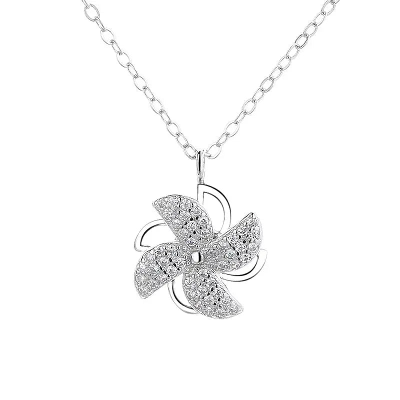 Fidget Windmill Necklace