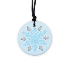 Snowflake Pendant Chewable Necklace